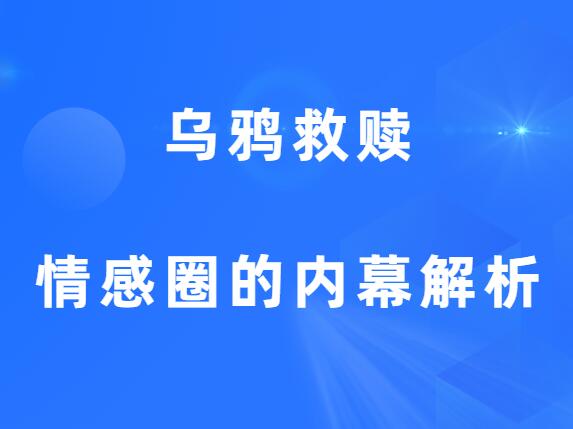 乌鸦救赎《情感圈的内幕解析》-山鸡博客