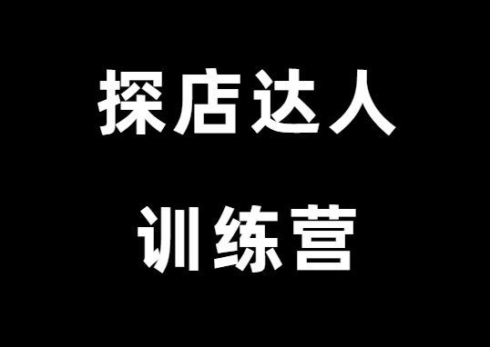 探店达人训练营